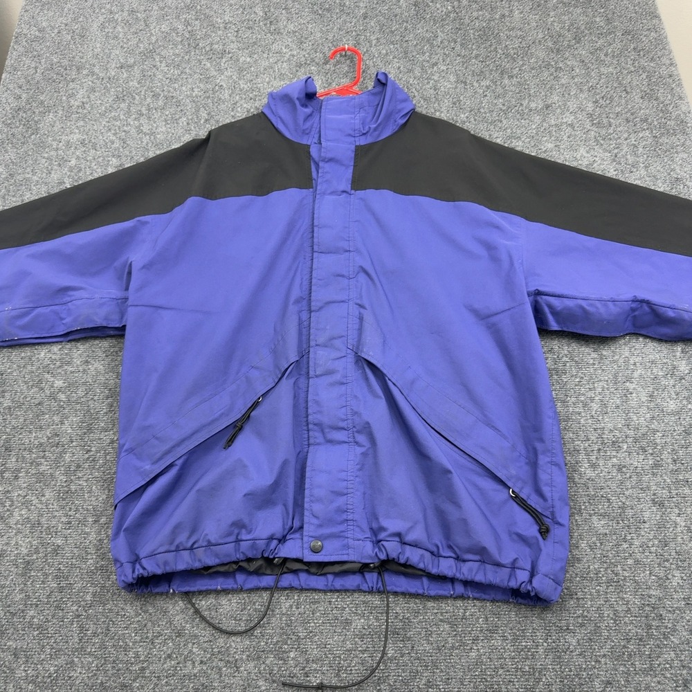 Vintage Eastern Mountain Sports Jacket Mens XL Blue Polyester Gore-Tex Gorpcore